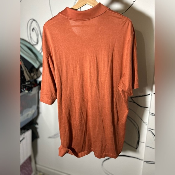 Robert Barakett Orange 100% Cotton Short Sleeve Polo XXL - Picture 4 of 5